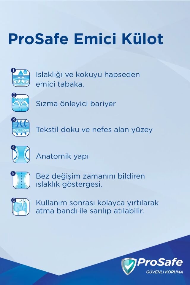Prosafe Emici Külot Medium 30'lu