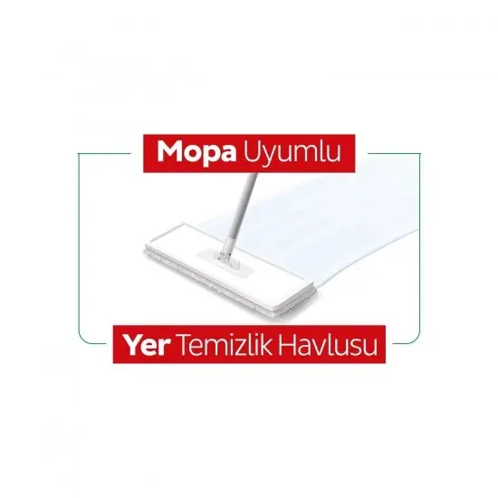 Sleepy Easy Clean Beyaz Sabun Katkılı Mopa Uyumlu Yer Temizlik Havlusu 50 Yaprak