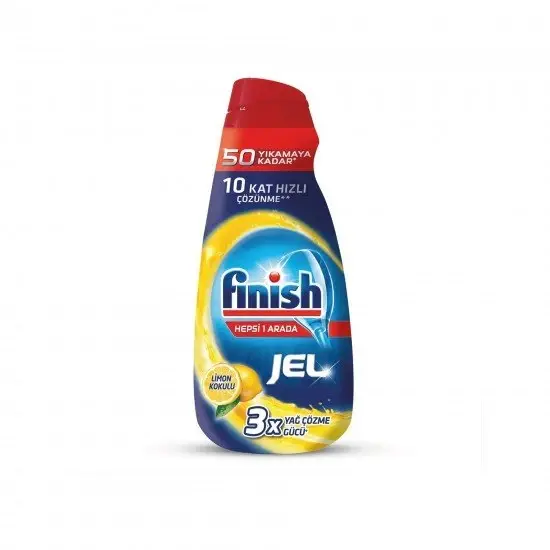 Finish Bulaşık Makinesi Deterjanı Hepsi 1 Arada Jel Konsantre 1000 ml 50 Yıkama