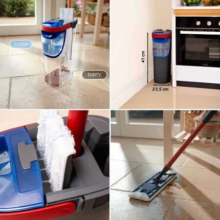 Vileda H2PRO%100 Kirli ve Temiz Suyu Ayıran Temizlik Seti & Mikrofiber Mop
