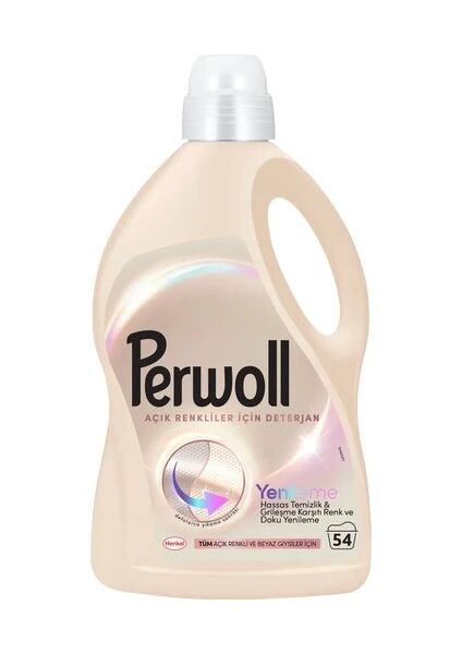 Perwoll Açık Renkliler İçin Hassas Sıvı Bakım Deterjanı 2970Ml (54 Yıkama)