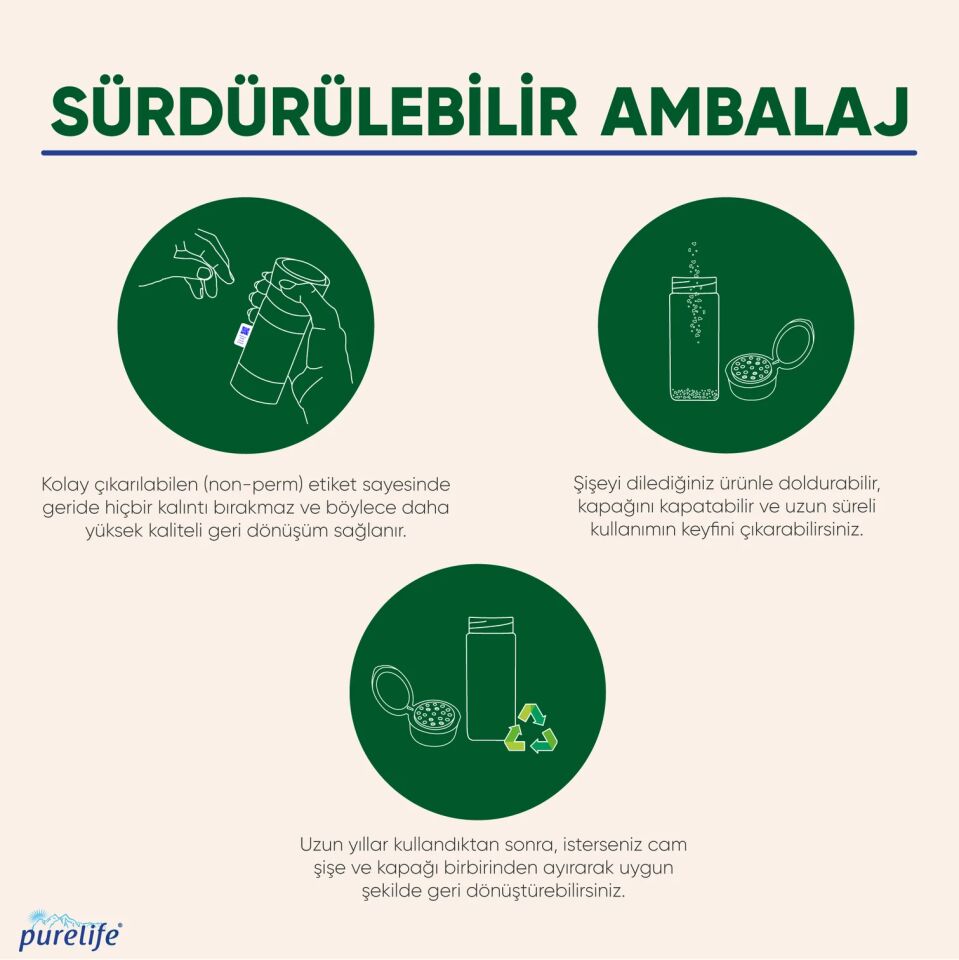 Purelife Himalaya Tuzu İyotlu İnce Beyaz – Tuzluk Kapaklı Cam Şişe 120g