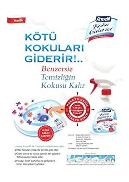 ARMELİT WC OIL 250ML KOKU GİDERİCİ BAHAR ÇİÇEK