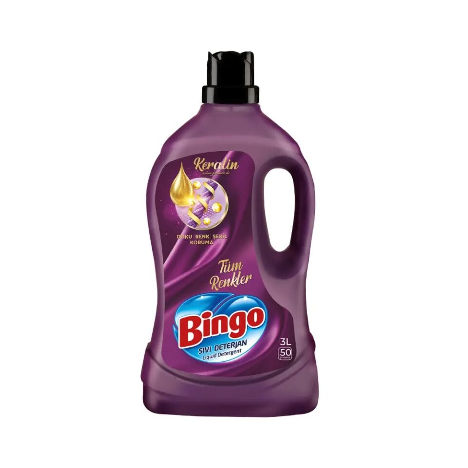 Bingo Sıvı 50 Yıkama Çamaşır Deterjanı Onaran Koruma  3000 ml