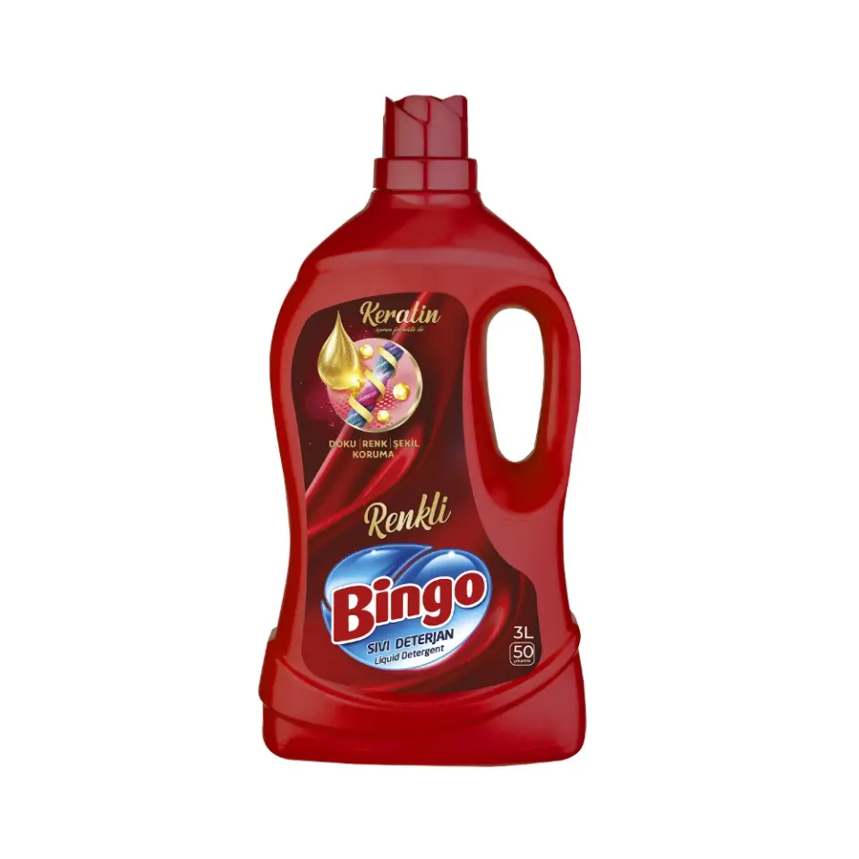 Bingo Renkliler 50 Yıkama Sıvı Çamaşır Deterjanı 3000 ml