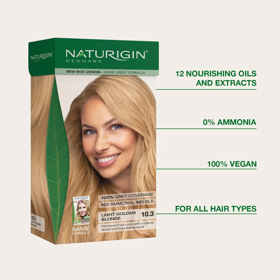 Naturigin Organik İçerikli Saç Boyası 10.3 Altın Sarısı