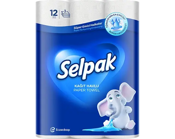 Selpak 3 Katlı Kağıt Havlu 12 li