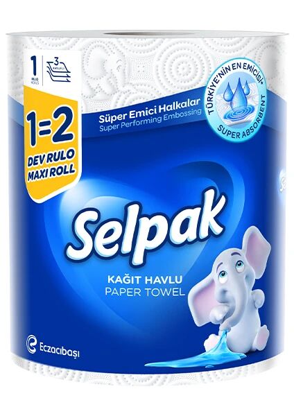 Selpak 3 Katlı Dev Rulo Havlu 1=2
