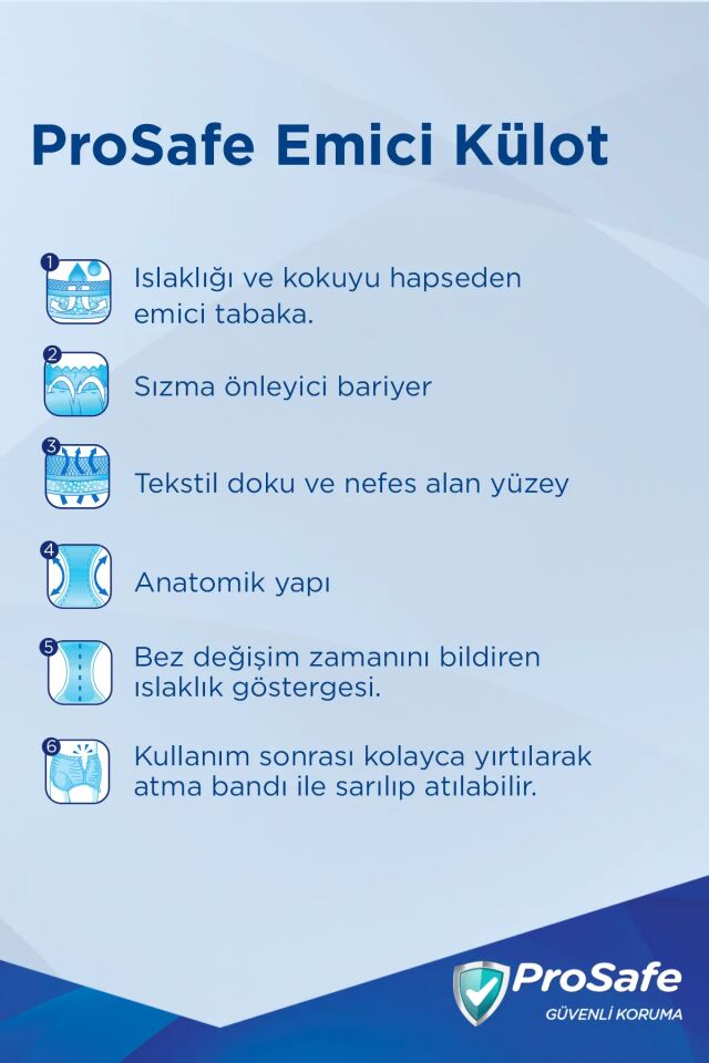 Prosafe Emici Külot XLarge 30'lu