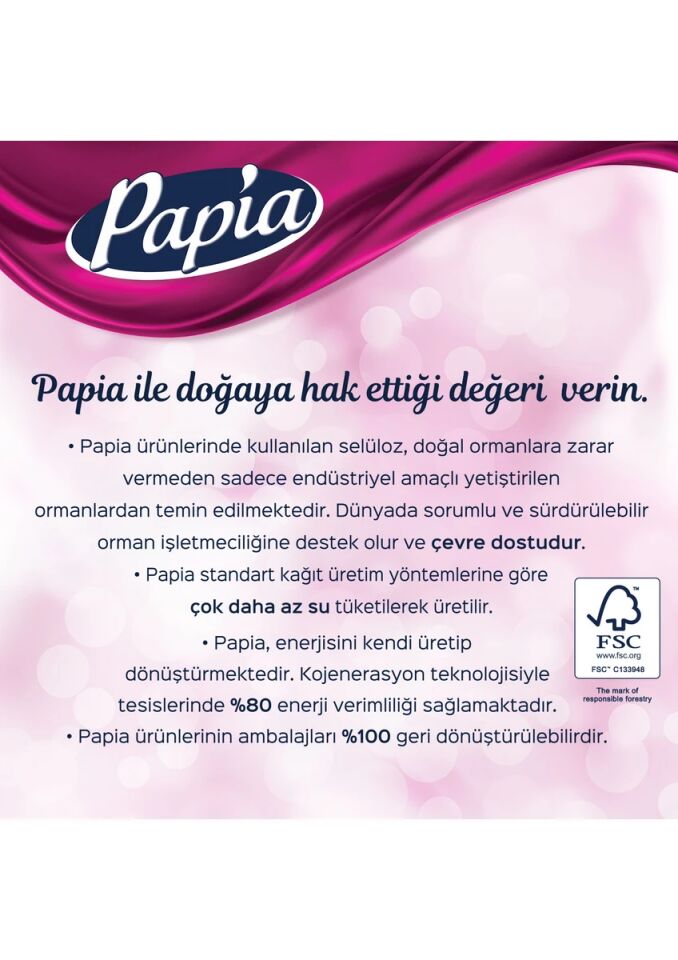 Papia 3 Katlı Tuvalet Kağıdı 32’li Egzotik Parfümlü