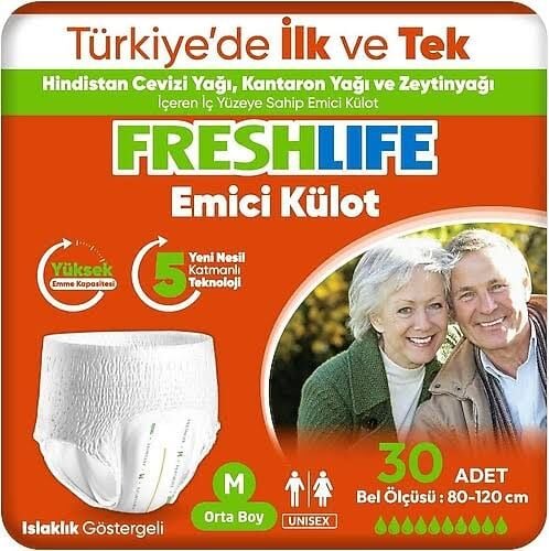 Freshlife Külot Medium Hasta Bezi 30'lu