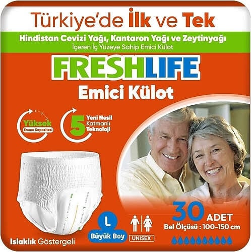 Freshlife Külot Large Hasta Bezi 30'lu