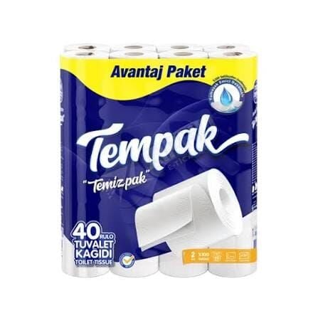 Tempak Çift Kat Tuvalet Kağıdı 40'lı